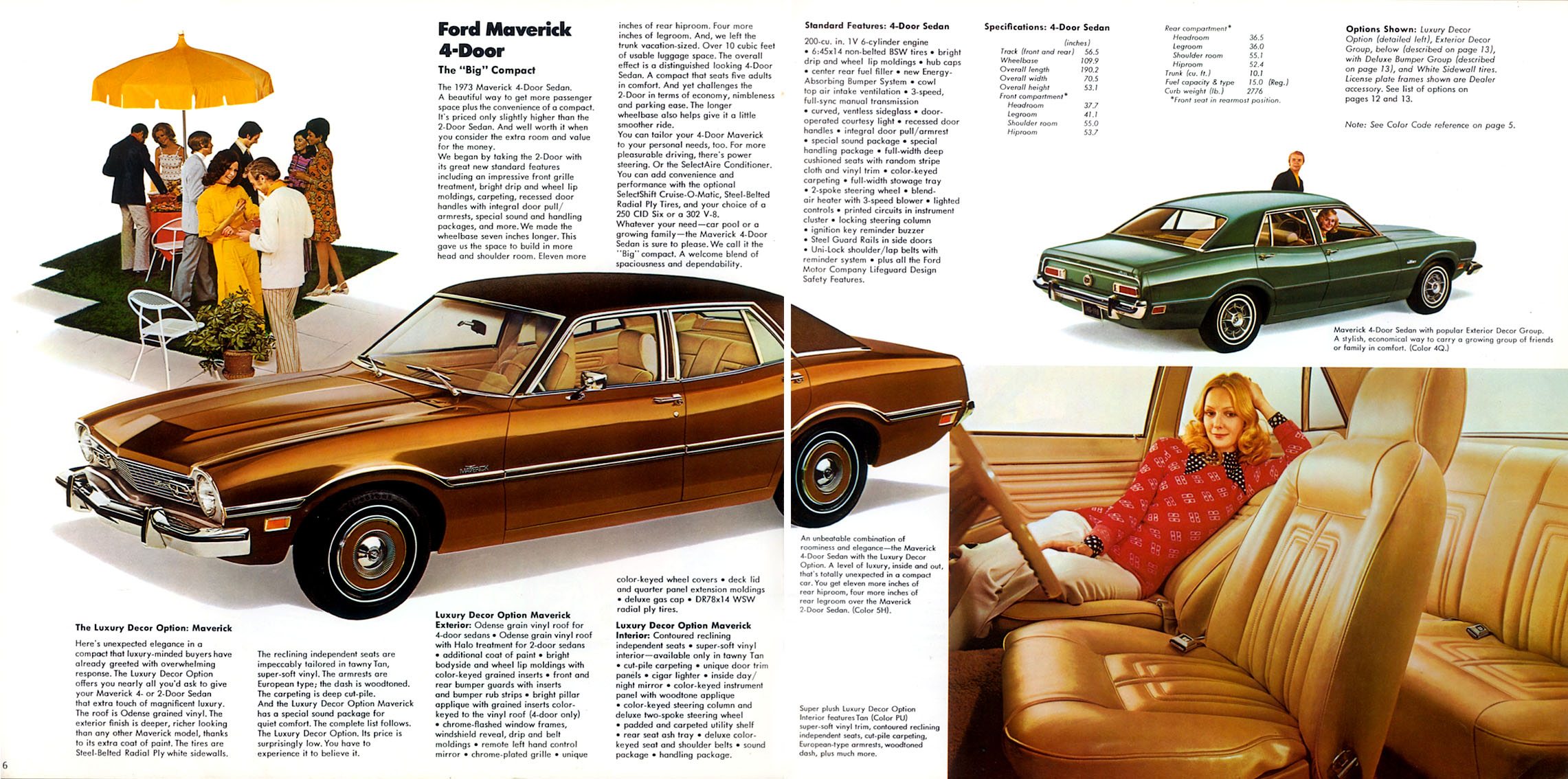 1973 Ford Maverick Brochure Page 4